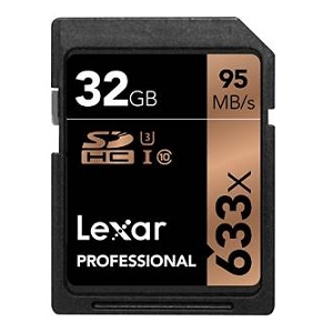 5.Lexar Professional - 633x SDHC de 32 GB